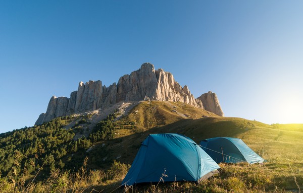 Mountain camp site